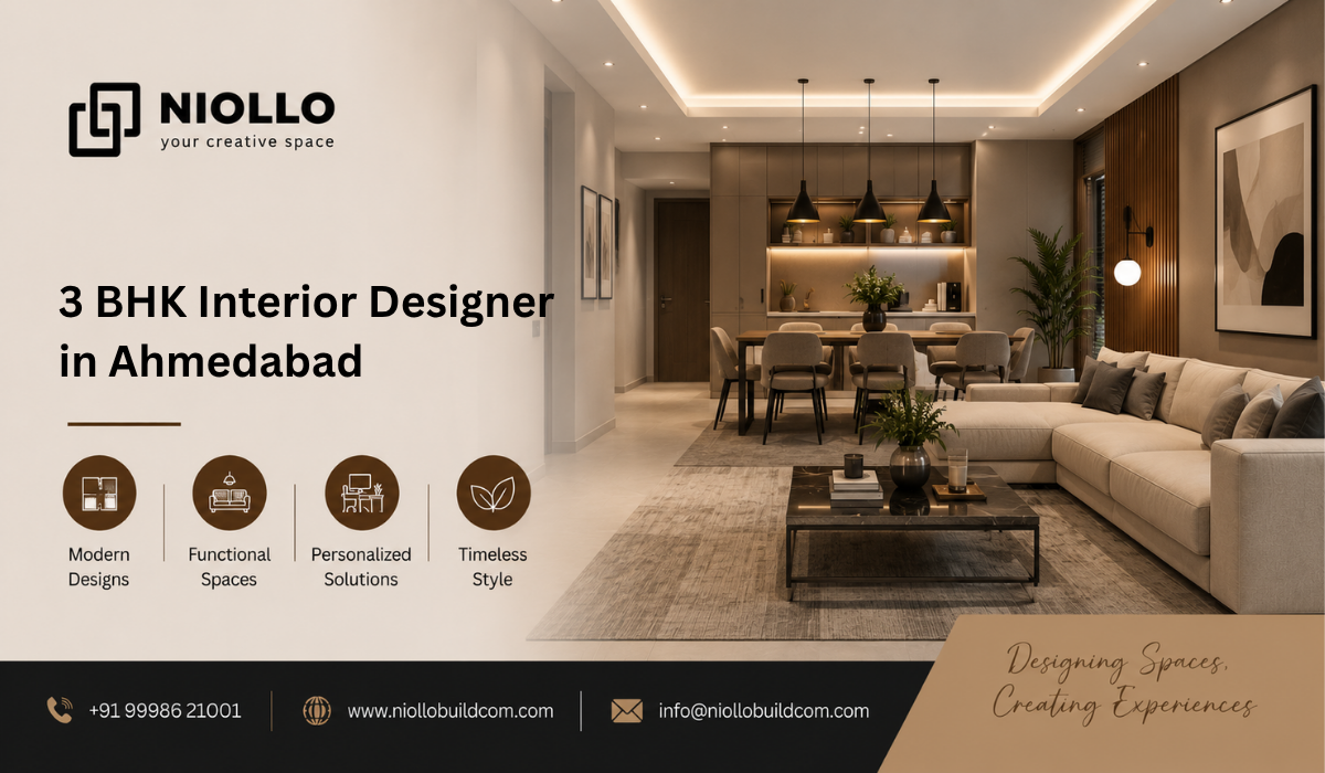 3 BHK Interior Designer in Ahmedabad